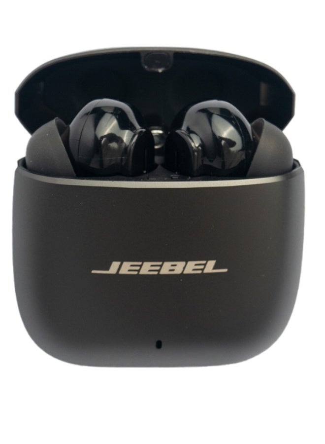 JEEBEL B355 Wireless Noise Cancelling Earphones TWS  , 20 Hours Battery Life, Black - Image 1